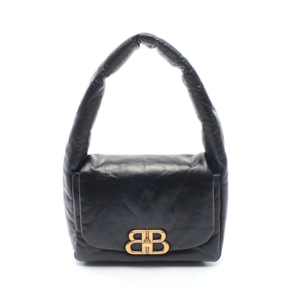 Balenciaga Monaco Sling Bag Shoulder Leather Black